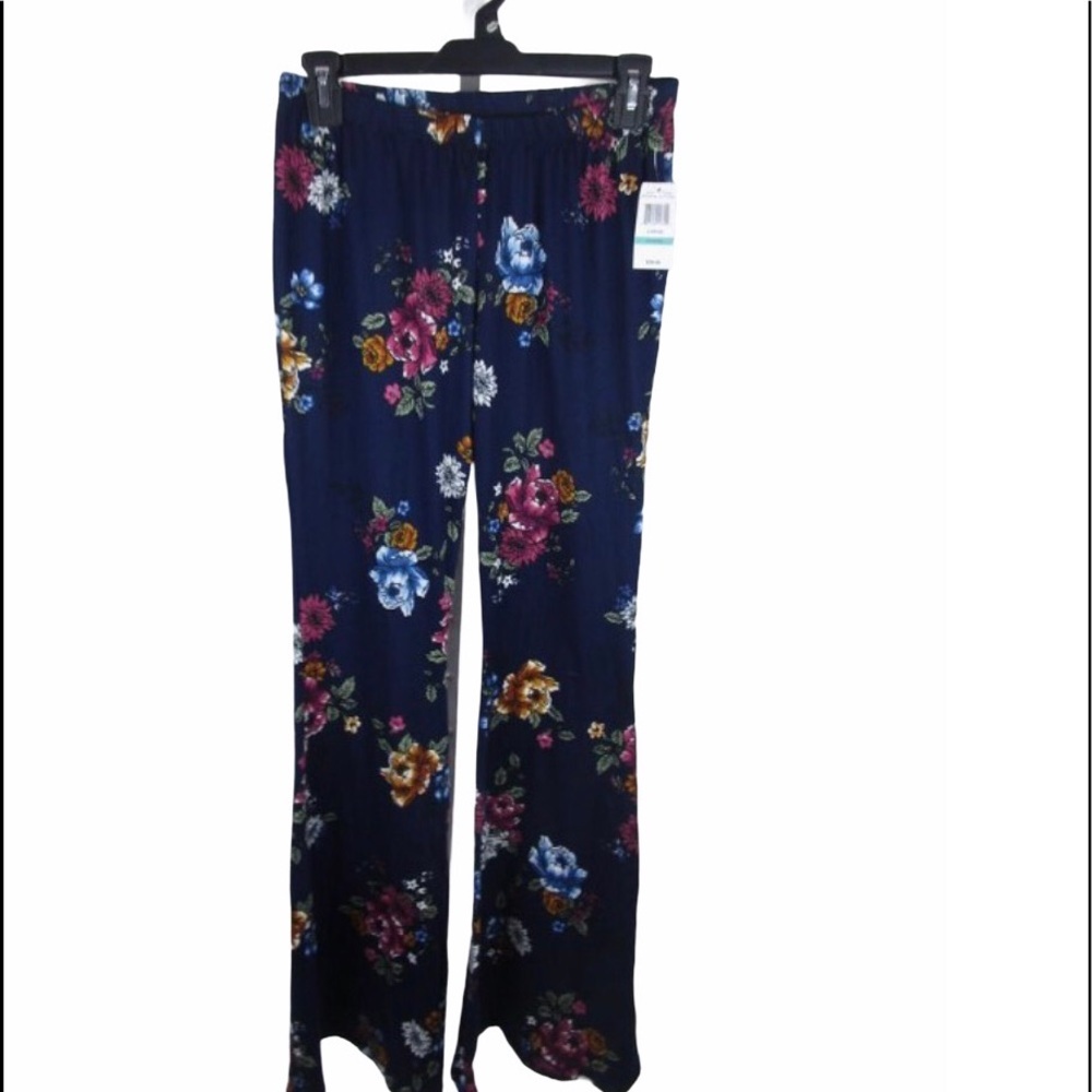 Hippie pants L  | Polly & Esther Womens Floral Festival Pants L
